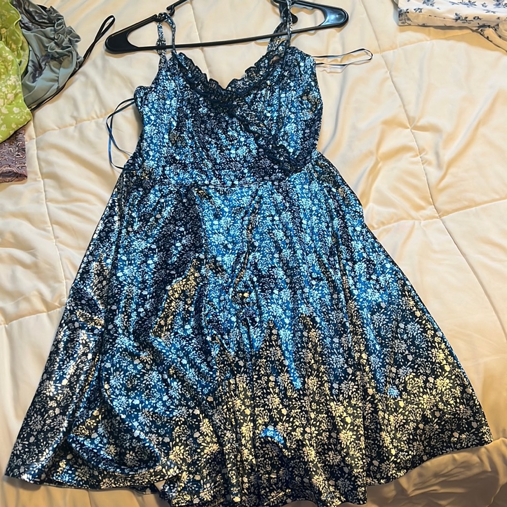 franchescas velvet mini dress never worn size xs